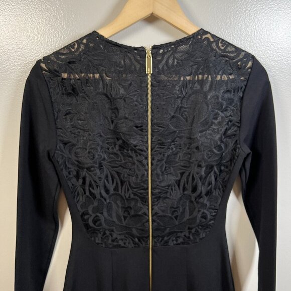 Ted Baker Mayaa Lace Sheath Dress Size 2 US 6 Black Cocktail Event Party Holiday - Picture 8 of 10
